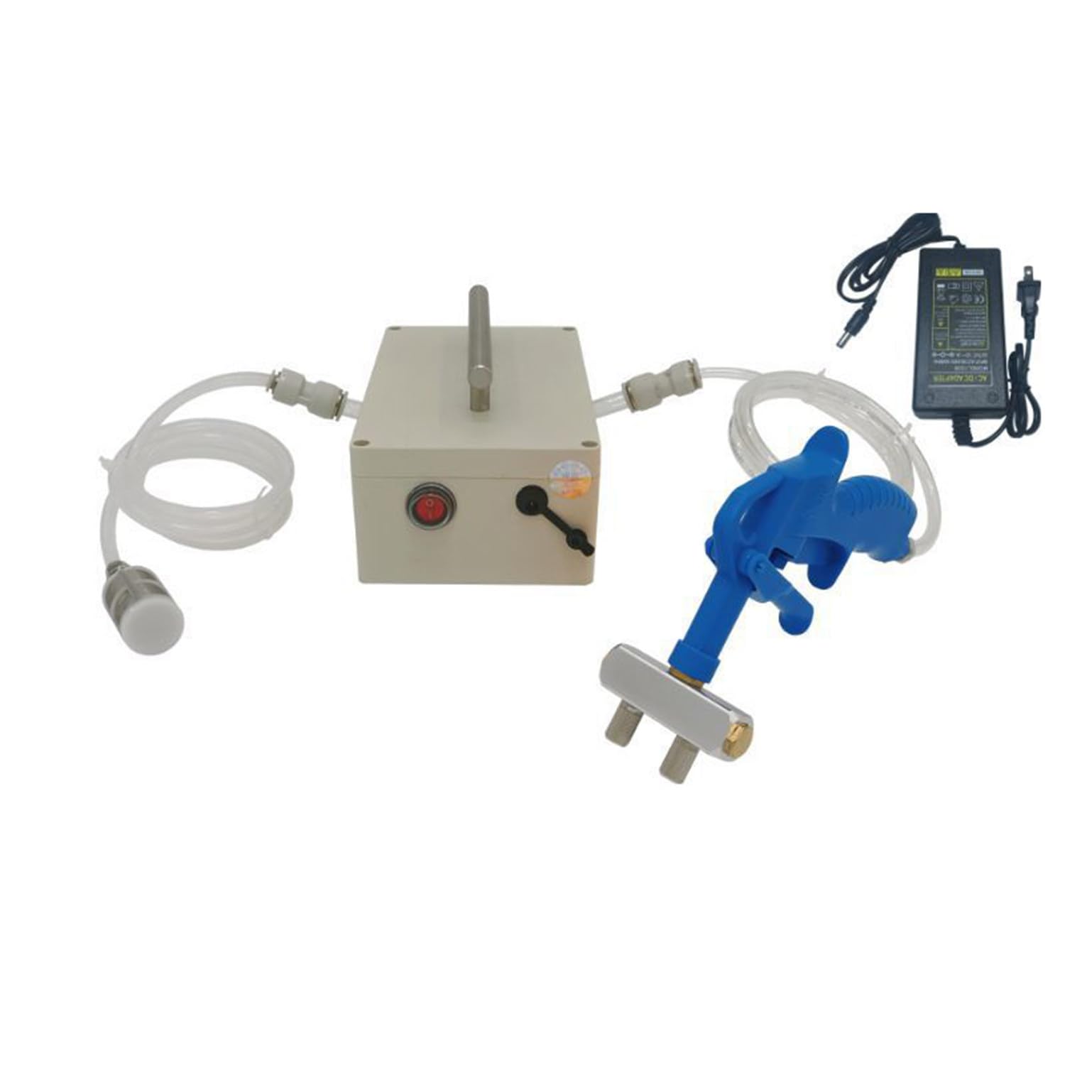 Elektrische Kochsalzspritzenpumpe,Fleischpökelmaschine,Marinierte Spritze,Marinierte Spritze Zweimotorige elektrische Injektionspumpe,Blue-2pin