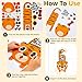NewFamily DIY Animal Door Hanger Craft Kit, 10 Adorable Door Hangers, Peel & Stick Craft Decor for Doors, Rooms & Parties