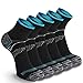 Weekend Peninsula 5 paia di Calze Running Sportive Compressione Leggera Uomo Donne, Calzini Running Sportivi Uomo Donne (L, Nero)
