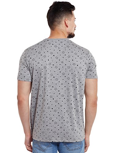 Image of Mack JONNEY Men Regular Fit Tshirts Silver X-Large Pack of 1-TEE-Print-NO.1-01-MLG-XL
