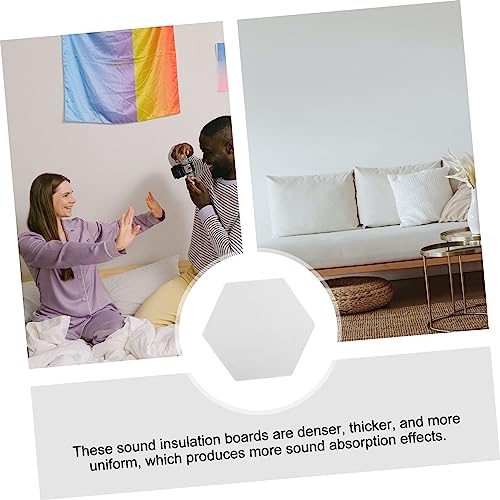 Yardwe 12 piezas Almohadillas insonorizantes Pegatinas de Pared de Aislamiento Acústico miniatura 5