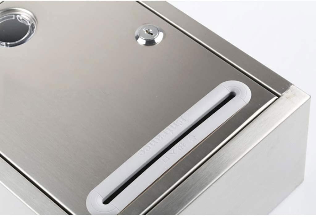 HBJWOV Rust & Weather Proof Vertical Wall Mount Locking Outside Mailboxes with Residential Mailbox Key, White