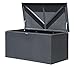 ShelterLogic XXL Kissenbox Gartenbox Gartentruhe Anthrazit 509l Volumen // 132x70x67 cm (LxBxH) // Auflagenbox & Multifunktionsbox