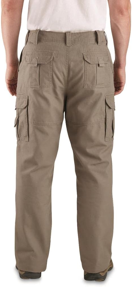 flannel lined cargo work pants