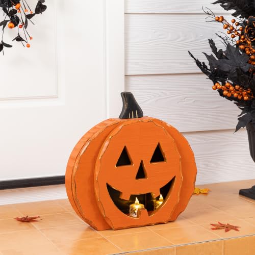 Glitzhome Jack-O'-Lantern 13.75 Inch