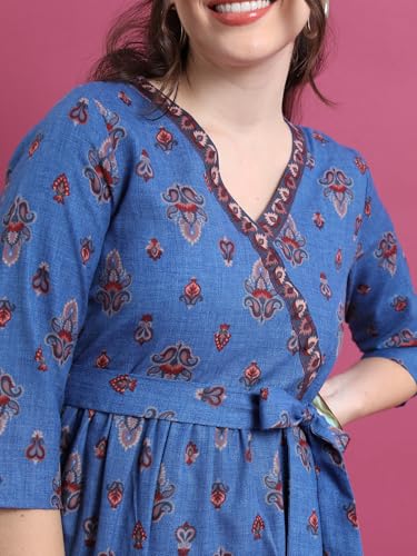 Image of Vishudh Women's Casual Dress | Comfortable Everyday Wear for All Occasions | Chic & Versatile Fashion for Women