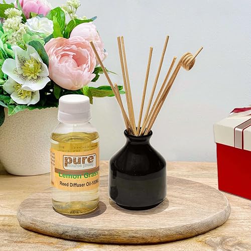 Image of Pure Source India Reed Diffuser Set with 100 ML Lemon Grass