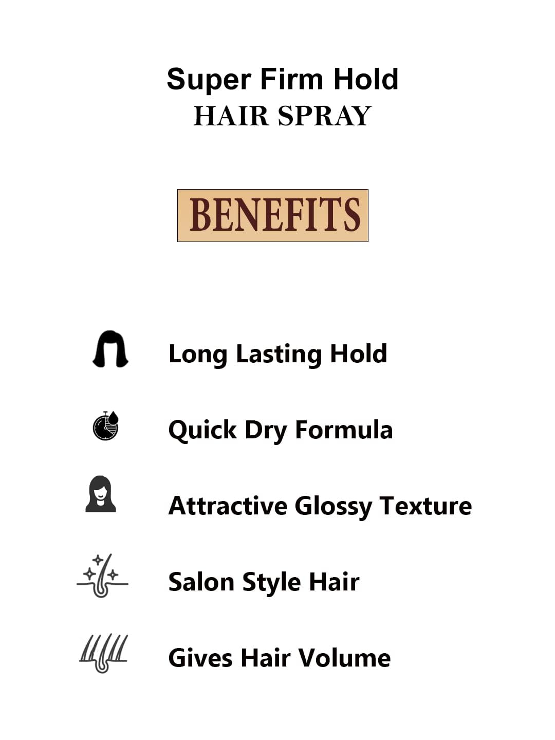 ZemGlam Regular Casual Nova Gold Super Hold Hair Spray 400 ML 1