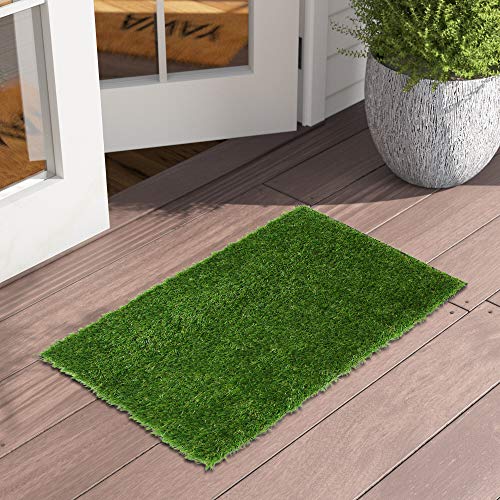 Image of Home Artificial Grass Doormat, 40 x 60 CM, 2 Pieces
