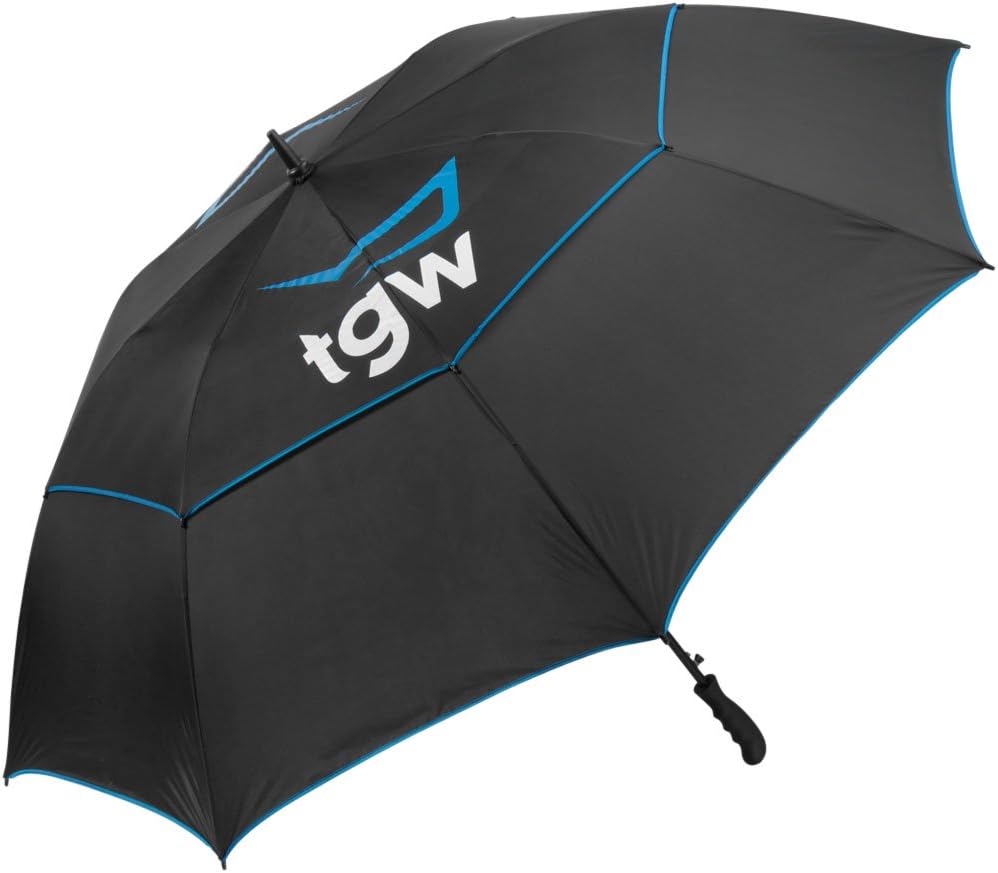 Tgw 68" Automatic Double Canopy Umbrella Black