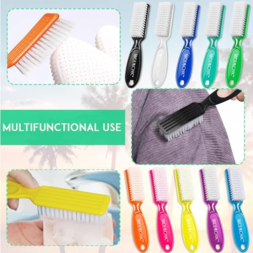 Nicemovic ZZ10-DC 10 Pcs Handle Grip Nail Brush, Nicemovic Hand Fingernail Cleaner Brush Manicure Tools Scrub Cleaning Brushes Kit thumb #6