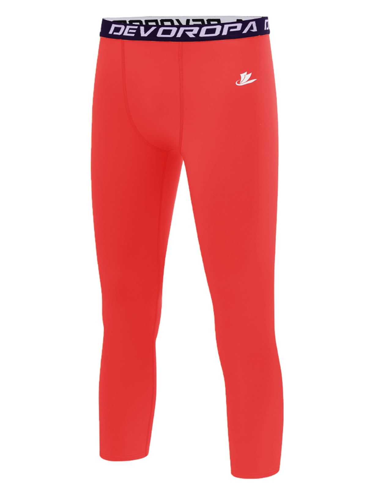 DEVOROPA Boys Leggings Youth Compression Pants Sports Tights Basketball Football Baseball Soccer Baselayer Slim/Regular/Husky