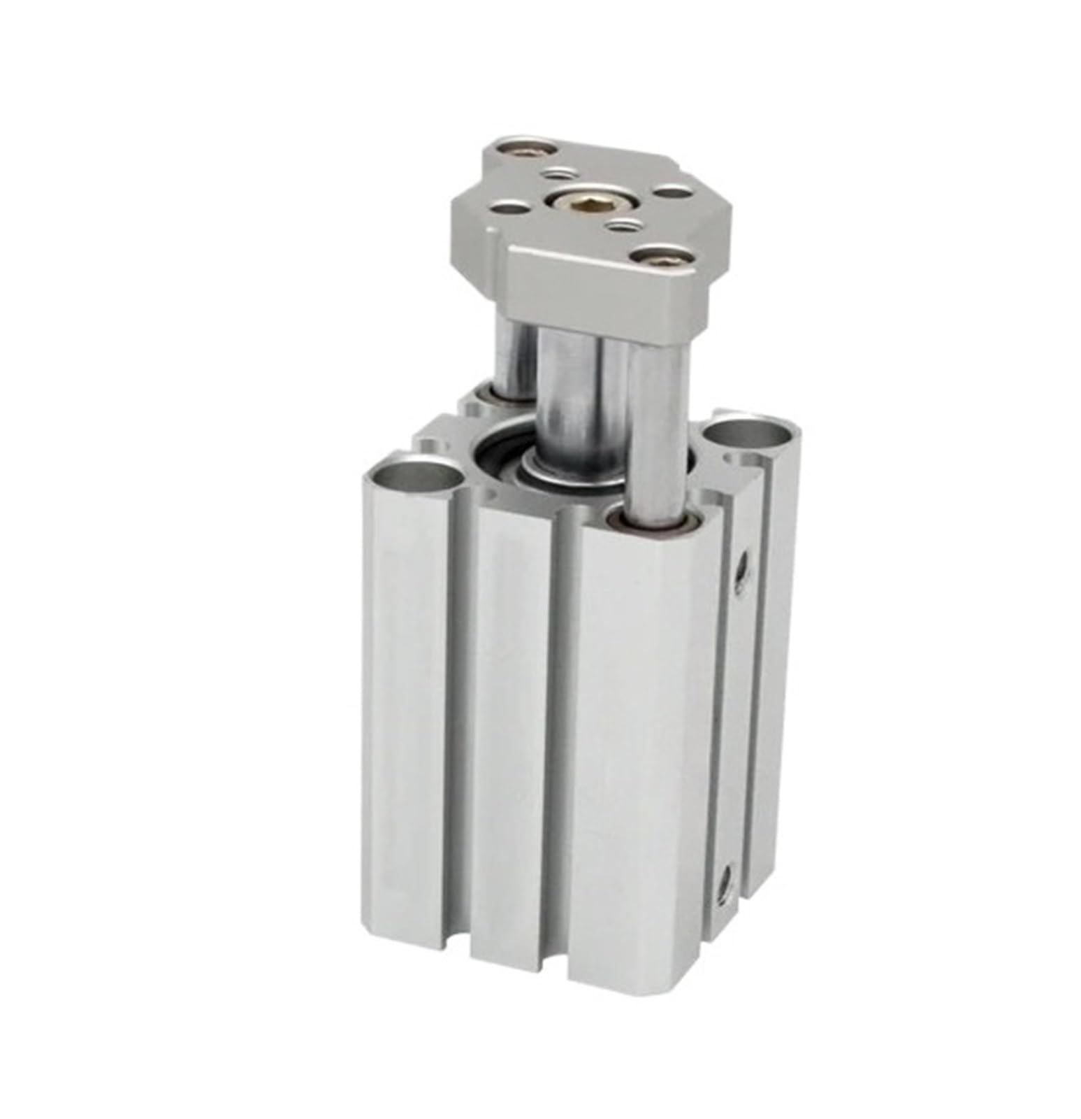 Cylindre à air 12mm miniature type de tige guidage structure en aluminium anodisé