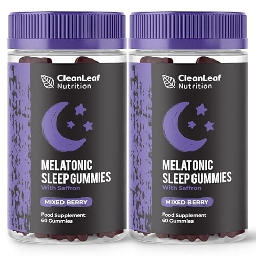Twin Pack Natural Sleep Support Gummies for Adults - Melatonic Formula for Restful Nights, Sleep Gummies Promoting Natural Sleep Production, Promotes Healthy Sleep Patterns, 60 Count