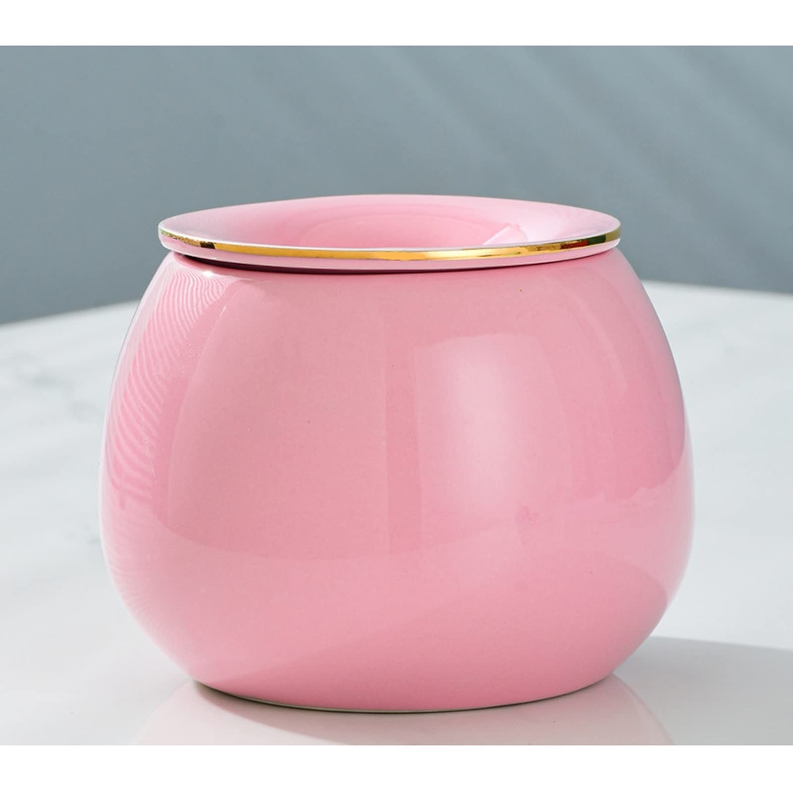 Ashtray Ceramic,Portable Windproof Cigarette for Indoor or Outdoor Use,Ash Tray with Funnel Lid