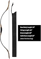 Vista 2 de Longbowmaker H1 - Arco largo hecho a mano al estilo húngaro, flagella recurvo, arco de caballo, tiro con arco, potencia de 20 a 110 libras