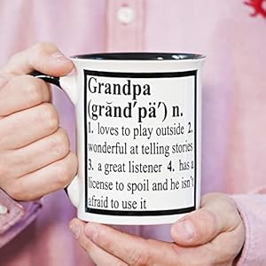 Cottage creek grandpa mug 16oz ceramic gift boxed grandpa coffee cup grandpa gifts for new grandparents gifts for grandpa from grandkids large coffee mug for grandpa dad fathers day  urban country home decor