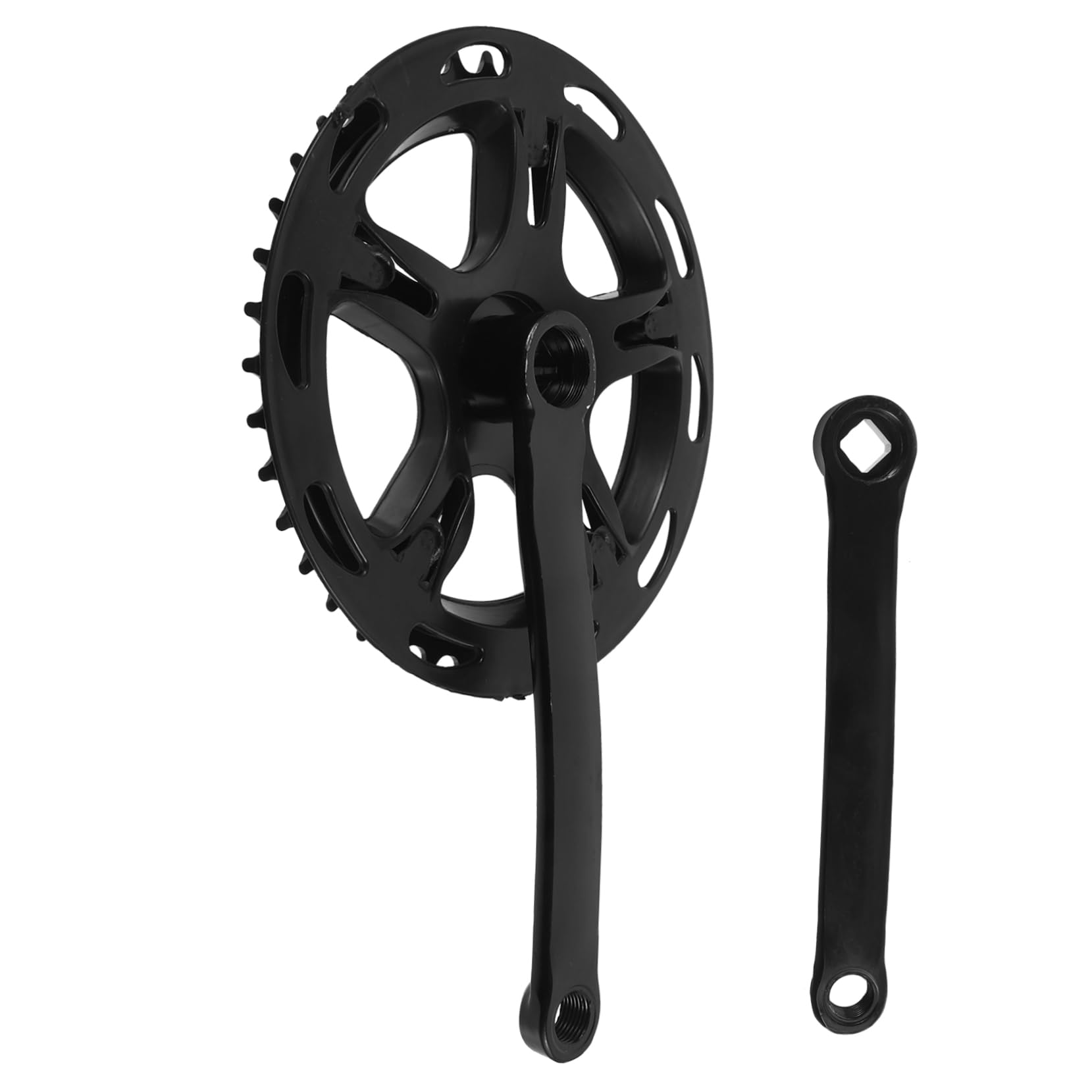 UPKOCH Set di Pedivelle e Corona Guarnitura in Metallo per Sostituzione Bici Mountain Bike, Bici Pieghevole e Fixie, Pedivella Lato Sinistro Robusta e Resistente all’Usura