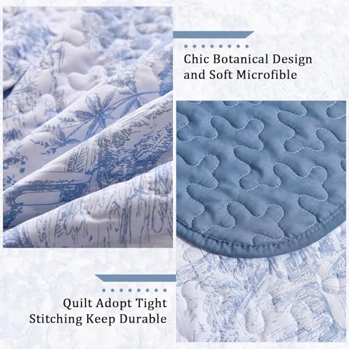 Parure de lit 2 pièces bleu drap de lit simple microfibre douce - 6