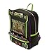 Loungefly Teenage Mutant Ninja Turtles 40th Anniversary Vintage Arcade Mini Backpack, Black/Charcoal, Taglia unica