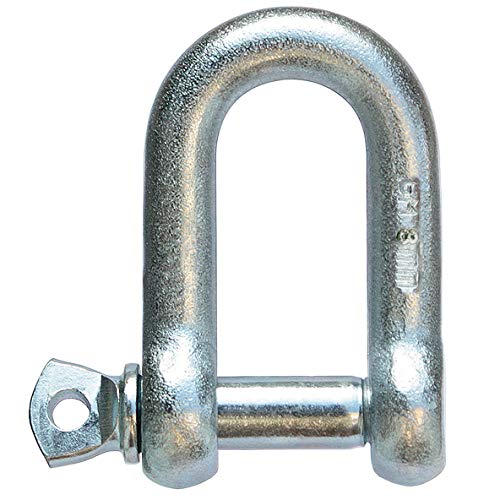 KeyMet GmbH Lot de 4 manilles en D galvanisées 8 mm