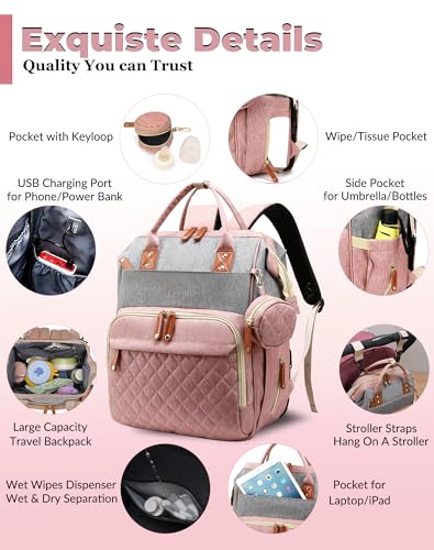 Lamroro Diaper Bag Backpack