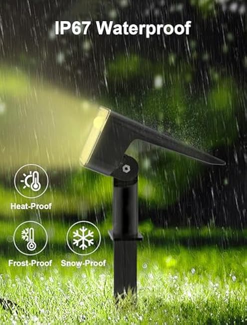 Mviioe Solar Motion Spot Lights - Outdoor Waterproof IP67, 28 LEDs, 6 Modes, Solar Powered Garden Yard Lights (4 Pack)