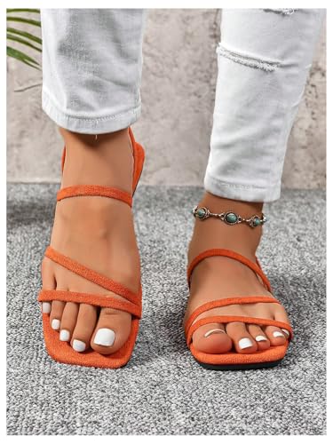 Image of GORGLITTER Women's Rhinestone Wedding Flat Sandals Sparkly Strappy Glitter Dressy Slip on Bling Bridal Prom Cute Slide Shoes