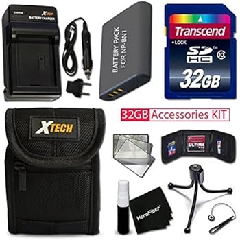 Amazon Com Pro 32gb Accessories Kit For Sony Cyber Shot Dsc W800 Dsc W0 Dsc W810 Dsc W730 Dsc W710 Dsc Wx2 Includes 32gb High Speed Memory Card Np Bn1 Battery Ac Dc Charger Fitted Case More