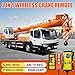 2 in 1 Crane Remote Control, 12V Wireless Crane Dump Trailer Controller, Industrial Hoist Truck Crane Switch Control Station, Up-Down-Left-Right, 4 Direction ﻿