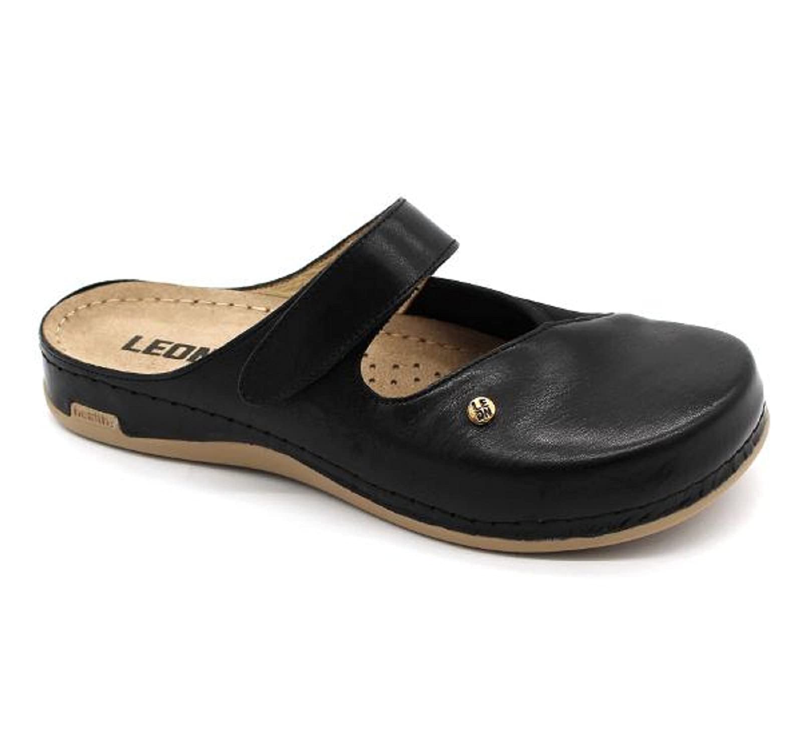 Helix leren klomp muil bruin 40-48