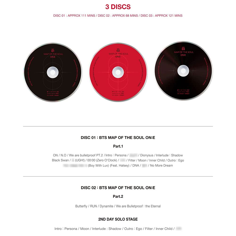 Bangtan] Bangtan Boys BTS MAP OF THE SOUL ONE (Blu-Ray Preto