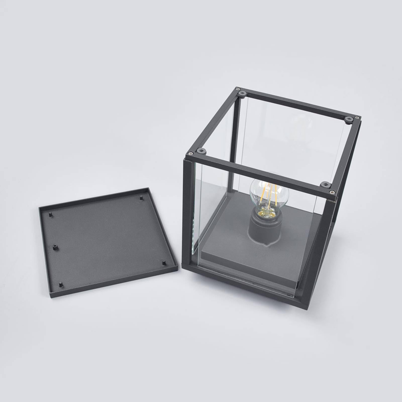 Lucande Lámpara para exterior Annalea (Moderno) en Negro hecho de Aluminio (1 llama, E27) iluminación senderos baliza farola