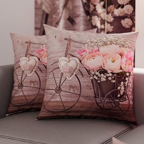 PETTI Artigiani Italiani - Paire de taies d'oreiller 65 x 65 cm en Microfibre, Coussins d'ameublement, canapé, Salon, 2 Housses de Coussin, taie d'oreiller...