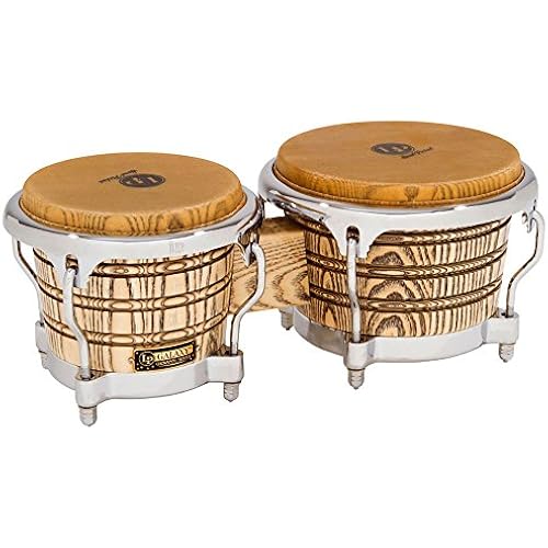Latin Percussion LP Galaxy Giovanni Series Bongos - Natural/Chrome Natural 8.625-inch