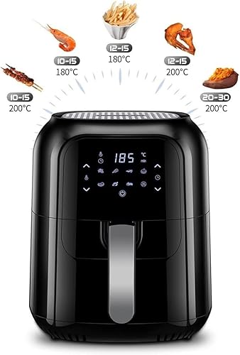 Miniatura 5 de DDYYCX Freidora de aire freidora de aire digital multifuncional freidora de aire saludable sin aceite cesta antiadherente para freír deshidratador