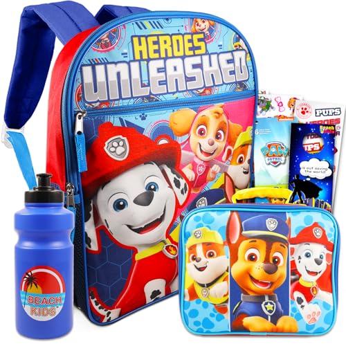 Sac à dos Paw Patrol ergonomique évitant le désordre avec son sac à lunch isotherme