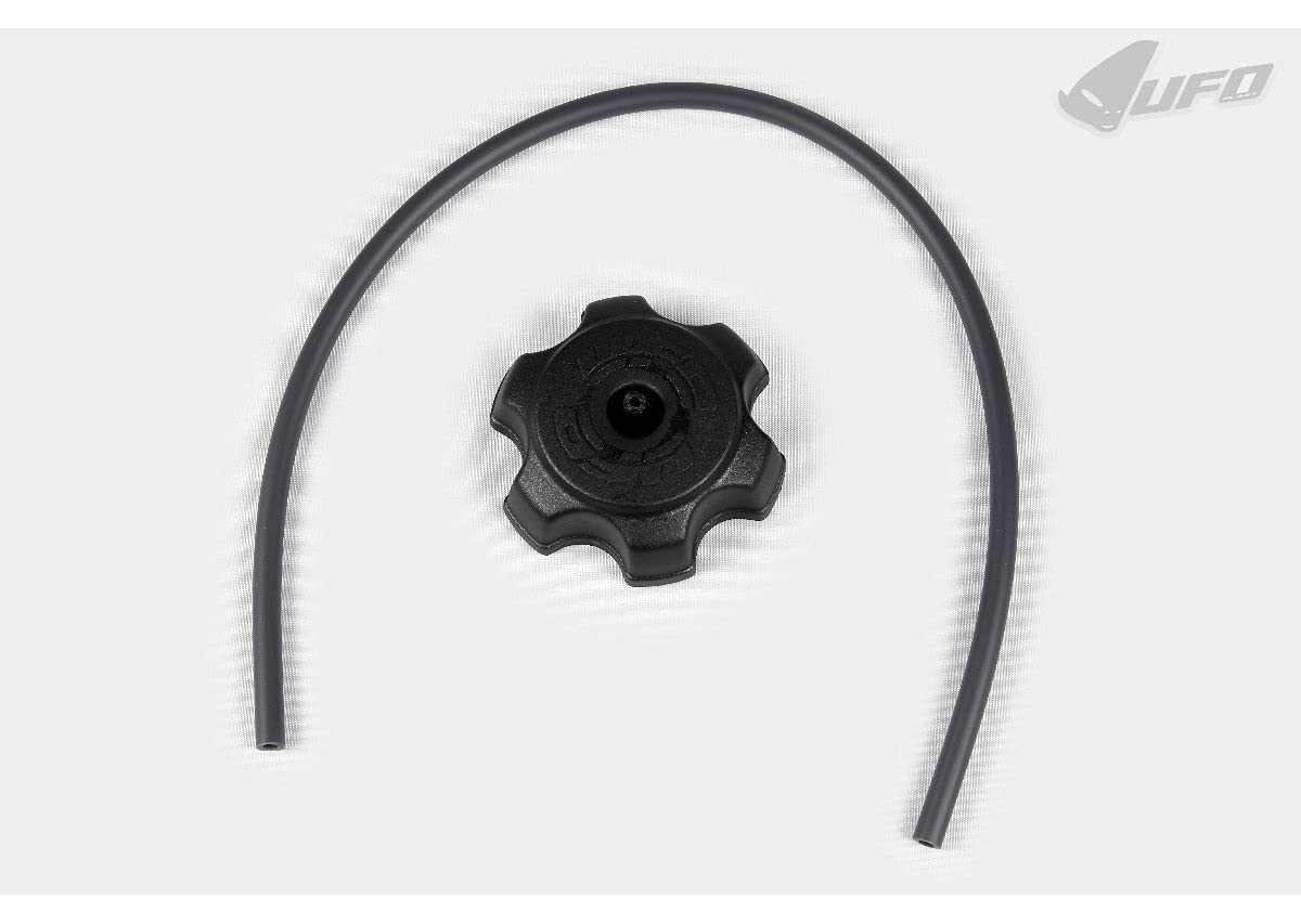 UFO PLAST tappo serbatoio/gas cap nero/black Compatibile con Kawasaki KX 125 dal 1994 al 2018 KX 250 dal 1994 al 2018 KX 500 dal 1994 al 2021