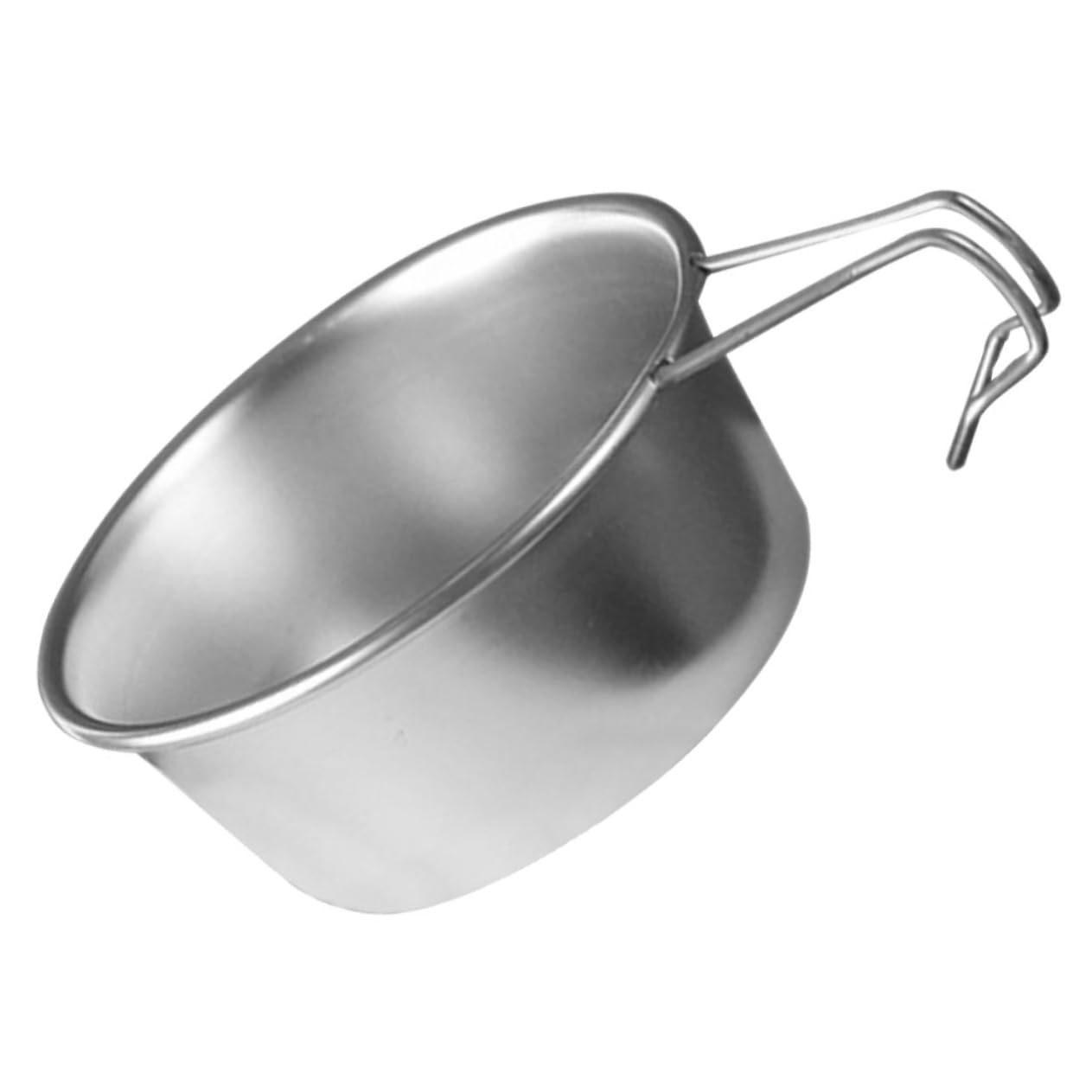 SUPVOX Metal Camping Bowl Stainless Steel Pot for Campers Large Salad Bowl for Camping