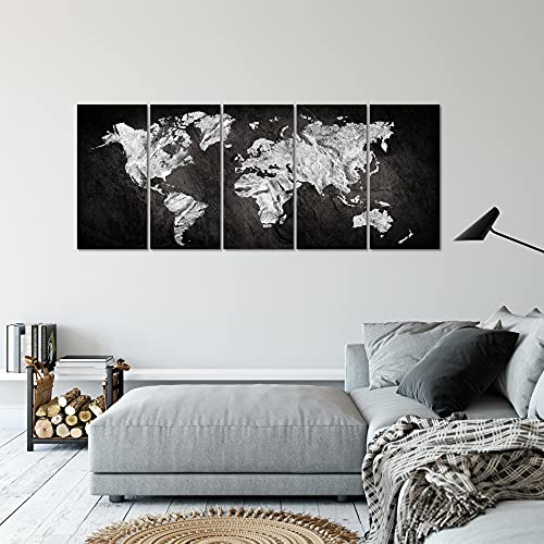 Runa Art Murali XXL Mappa del Mondo 200 x 80 cm