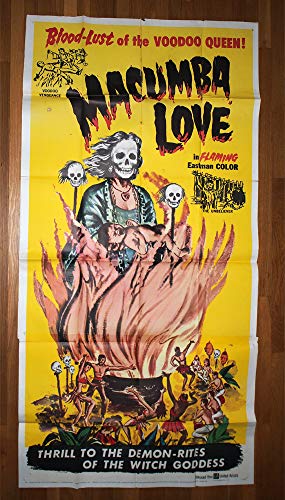 Macumba Love (1960) Movie Poster 41x81 U.S. Three-Sheet Poster Graded as Fair AVERAGE USED CONDITION WALTER REED WILLIAM WELLMAN, JR. JUNE WILKINSON Film directed by DOUGLAS FOWLEY