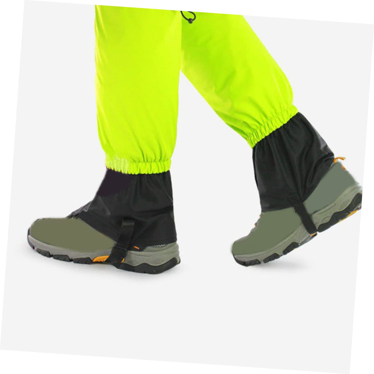 WHAMVOX Adjustable Outdoor Leg Gaiters Snow Accessories for Outdoor Activities Water-Resistant Windproof Leggings Climbing Leg Covers Men's Hiking Gaiters 2 Pairs Set