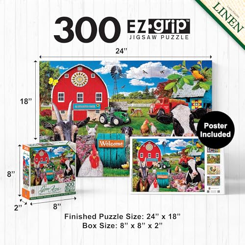 Masterpieces - Rompecabezas de 300 Piezas, Formas EZ Grip Grandes, Comité de Bienvenida, Divertido para Adultos, Mayores, Familia, Niños, Acabado Mate, 18" x 24" miniatura 2