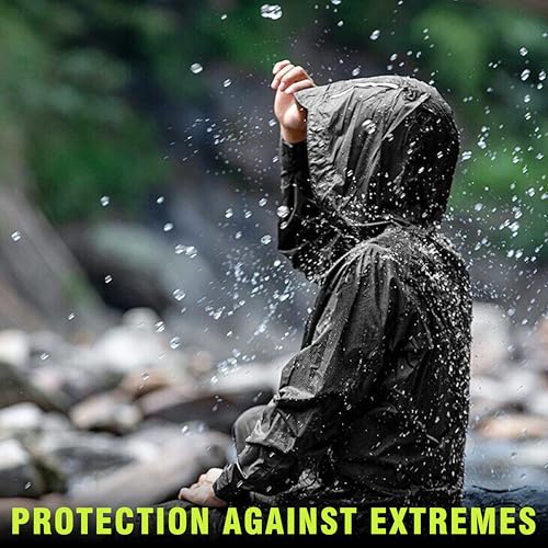 Image of Men's Dry Suit - PU Coated Full-Body Protection for Fishing, Kayaking, and Outdoor Adventures