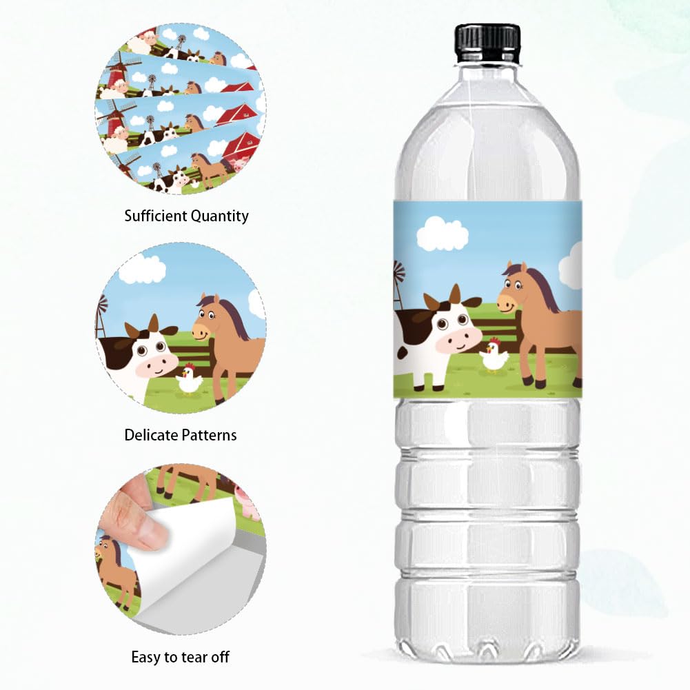 GOMAKERER 30 Sheets Water Bottle Labels - Image 3