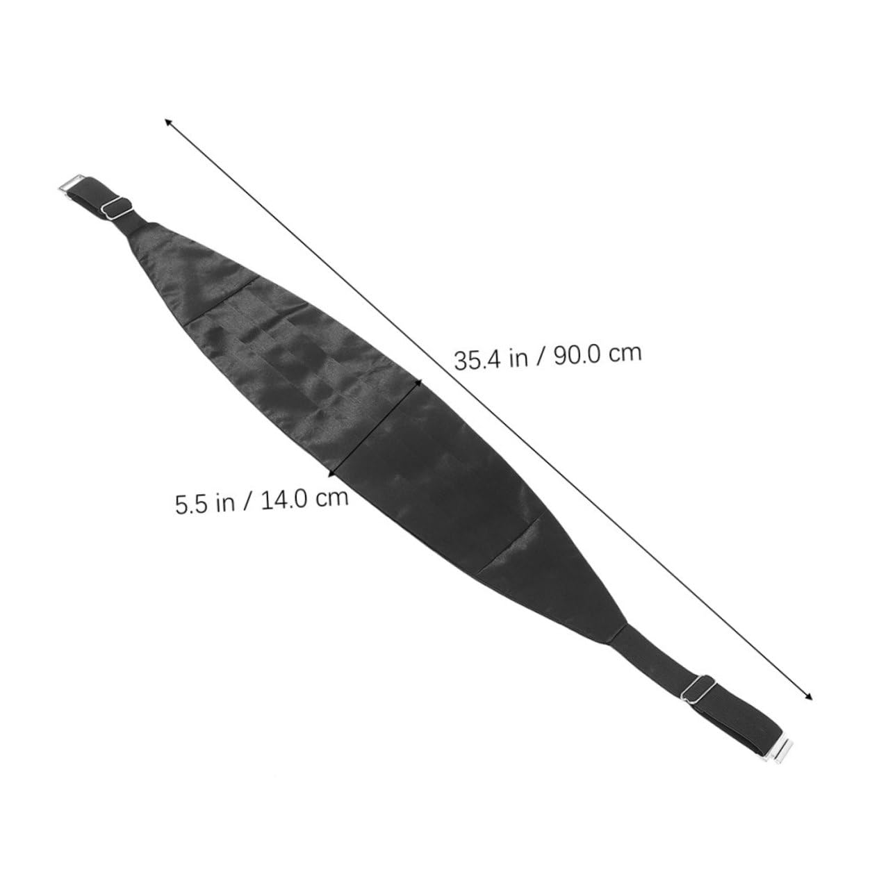 COLLBATH 2pcs Men's Formal Tuxedo Cumberbund Satin Waistband Adjustable for Wedding Party Formal Events