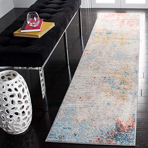 Tapete SAFAVIEH Tulum Collection 2' x 11' Ivory y Rosa