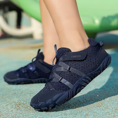 Image of UBFEN Kids Barefoot Shoes Zero Drop Wide Toe Box Sneakers for Boys Girls | Hook&Loop, Lightweight, Breathable, Suitable for Hiking, Walking, Tennis, Running, Daily Wear, Toddler, Little Kid, Big Kid