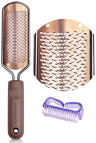 Pedicure Foot File Callus Remover - Foot Scrubber Pedicure Tools for Dead Skin BTArtbox Colossal Foot Rasp Professional Stainless Steel Callus Remover for Extra Soft and Beautiful Feet Care