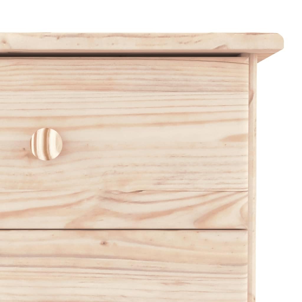 vidaXL Aparador Alta Madera Maciza de Pino 112x35x73 cm